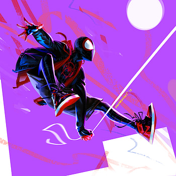 Miles Morales In Spider Man Into The Spider Verse Artwork, spiderman-into-the-spider-verse, 2018-movies, movies, spiderman, animated-movies, artwork, artist, behance, superheroes HD phone wallpaper