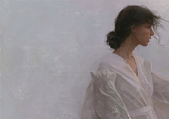 Girl, asian, cuiart, white, fantasy, art, cui HD wallpaper