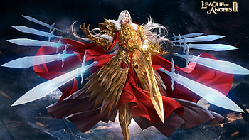 League of Angels, warrior swords , display, epic battles HD wallpaper