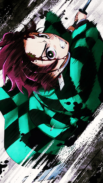 Tanjiro Kamado Dynamic – Demon Slayer Anime Art, Tanjiro Kamado, Anime, Demon Slayer: Kimetsu no Yaiba HD phone wallpaper