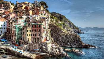 Cities, Italy, Shore, Bank, Break, Precipice, r, Riomaggiore, Riomajore HD wallpaper