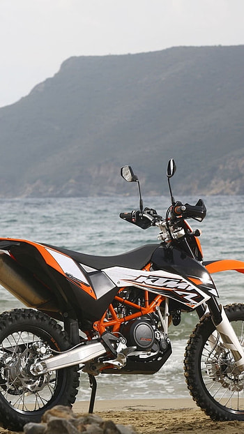 Ktm Bike , River View, background HD phone wallpaper