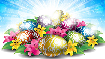 lilies eggs for easter - Background for your . HD wallpaper