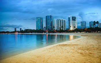 Landscape, Cities, Beach HD wallpaper