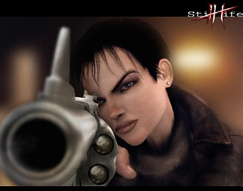 Still Life pointing, victoria, still life, adventure, gun HD wallpaper