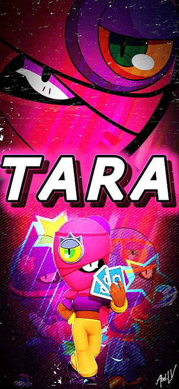 Brawl Stars Tara, magenta, Cartas, Un ojo, Rose, Brawl Stars HD phone wallpaper