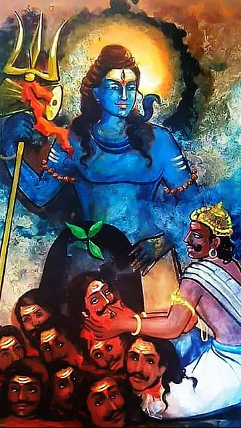 Mahakal Live, Creative Painting HD phone wallpaper