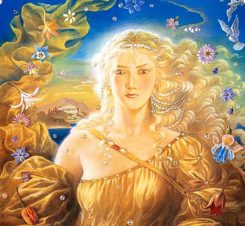 Fantasy girl, girl, fantasy, yellow, kinuko y craft, blonde HD wallpaper