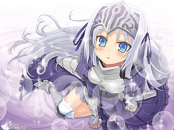 kore wa zombie desu ka, the girl with the beautiful blue eyes, anime, the little warrior, manga HD wallpaper