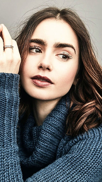 Lily Collins, 24 lily collinspsilov HD phone wallpaper