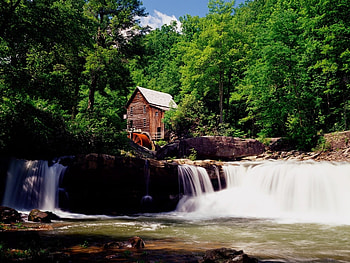 Landscape, Waterfalls HD wallpaper