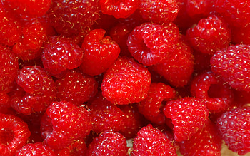 Raspberries, berries, fruit, food HD wallpaper