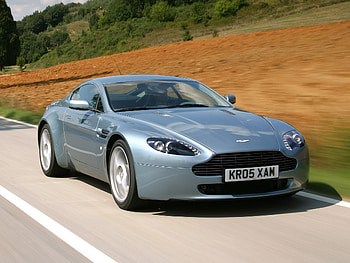 Auto, Nature, Aston Martin, Cars, Front View, Grey, 2005, V8, Vantage HD wallpaper