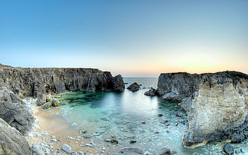 on a beach looking out, fun, cool, nature, ocean, beach HD wallpaper