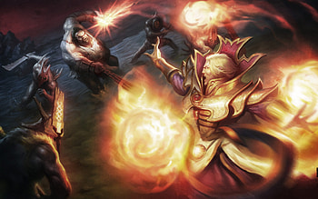 Invoker, Dota 2, Firestarter set, Stunning HD wallpaper