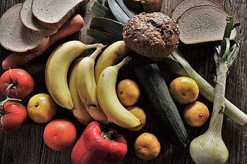 Fruits, Food, Bananas, Vegetables, Tangerines HD wallpaper