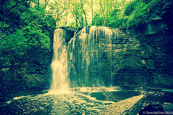 Landscape, Nature, Trees, Rocks, Waterfall HD wallpaper