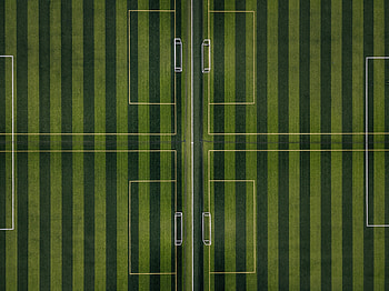View From Above, Minimalism, Football Field HD wallpaper