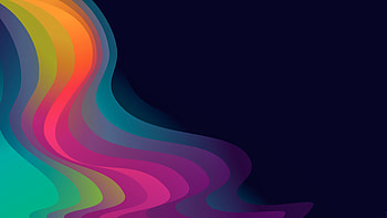 Colorful Slow Motion Wavy Lines Abstraction Abstract HD wallpaper