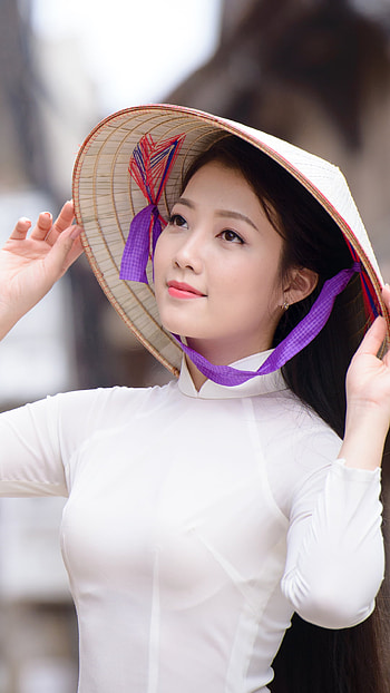 Vietnamese, Ao Dai, woman, asian HD phone wallpaper