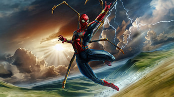 Unstoppable Iron Spider Man , spiderman, superheroes, artwork, artist, art, digital-art, deviantart HD wallpaper