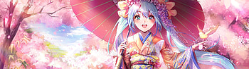Anime girl kimono, Cherry blossom season, , Stunning visuals HD wallpaper