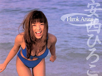 cute,actress,blue bikini,Hiroko Anzai, cute, blue bikini, hiroko anzai, actress HD wallpaper