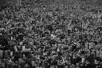 Cities, City, Building, View From Above, Bw, Chb, Megapolis, Megalopolis HD wallpaper