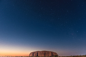 Clear Stars Sky Night Rock , stars, sky, rock, night, nature HD wallpaper