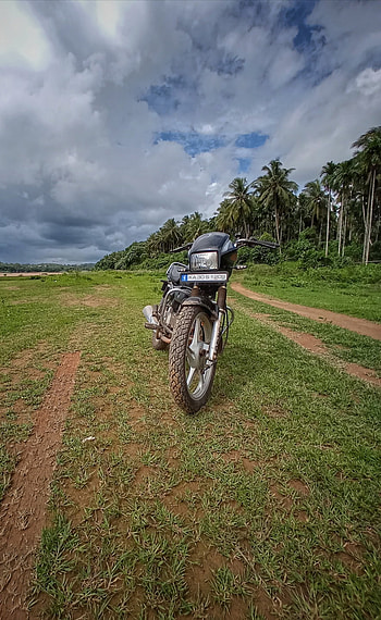 Splendor, automobile, cloud, motorcycle, sky HD phone wallpaper