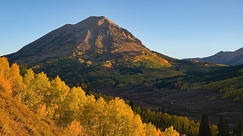 Gold in Colorado, colors, autumn, landscape, sky, usa HD wallpaper