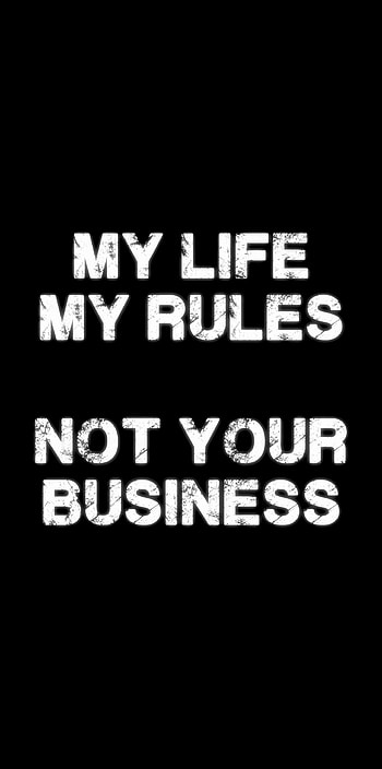 My Rules, magenta, _caption HD phone wallpaper