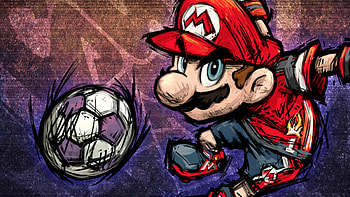 Super Mario Strikes, mario, games, artist, digital-art HD wallpaper