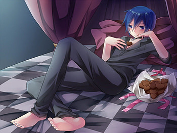 VOCALOID KAITO - Guilty, Pixiv, Guilty, KAITO, Nyan, VOCALOID, Project DIVA HD wallpaper
