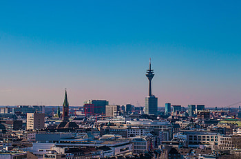 Dusseldorf skyline, Top events, Dusseldorf now, Vibrant city life HD wallpaper