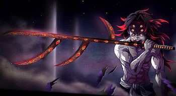 Demon Slayer Kokushibo Upper Rank One - anime live [ ] HD wallpaper
