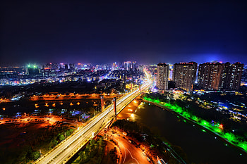 City Lights, Cities, View From Above, Night City, Illumination, Lighting HD wallpaper
