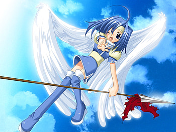 Anime Angel, anime girl, magic, anime, fantasy, angel HD wallpaper