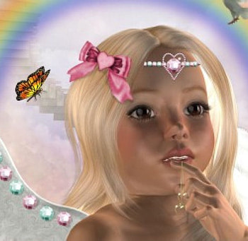 Angel, butterflies, abstract, fantasy, doves HD wallpaper