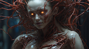 Nightmarish creature lurks around, Nightmare, creature, dark, scary, devil HD wallpaper