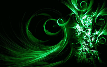 black and green HD wallpaper