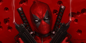 Deadpool With Guns Up Art, deadpool, artwork, digital-art, superheroes HD wallpaper