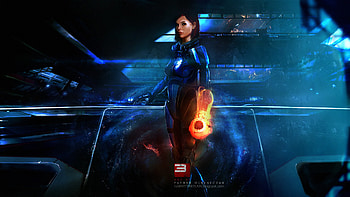 Mass Effect 3 Female Shepard Fan Art HD wallpaper