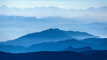 Blue Mountain Layers HD wallpaper