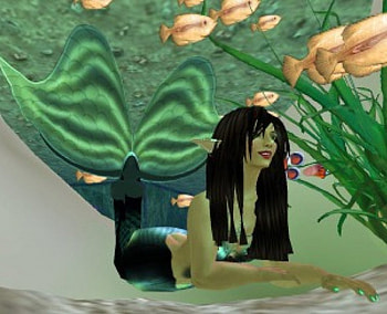 Mermaid, abstract, fantasy, fish, water HD wallpaper