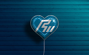 I Love Ishikawa, , realistic balloons, blue wooden background, Day of Ishikawa, japaenese prefectures, flag of Ishikawa, Japan, balloon with flag, Prefectures of Japan, Ishikawa flag, Ishikawa HD wallpaper