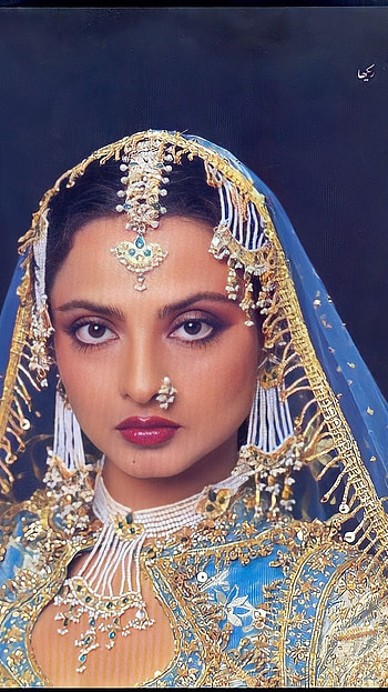 Rekha, bollywood actress HD phone wallpaper