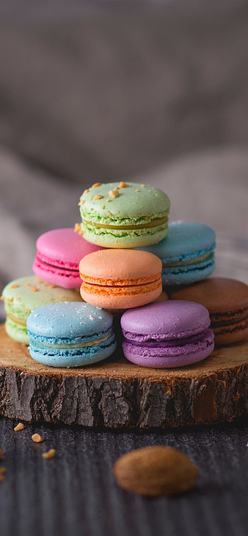 Macaron , backgrounds, Colorful French pastries, Sweet treats HD phone wallpaper