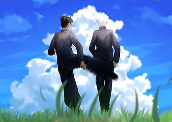 Suguru Geto & Satoru Gojo, Satoru Gojo, Suguru Geto, Anime, Jujutsu Kaisen, Gojo & Geto HD wallpaper