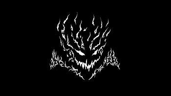 Phonk-Inspired Black and White Flame Art, Phonk, Black & White HD wallpaper